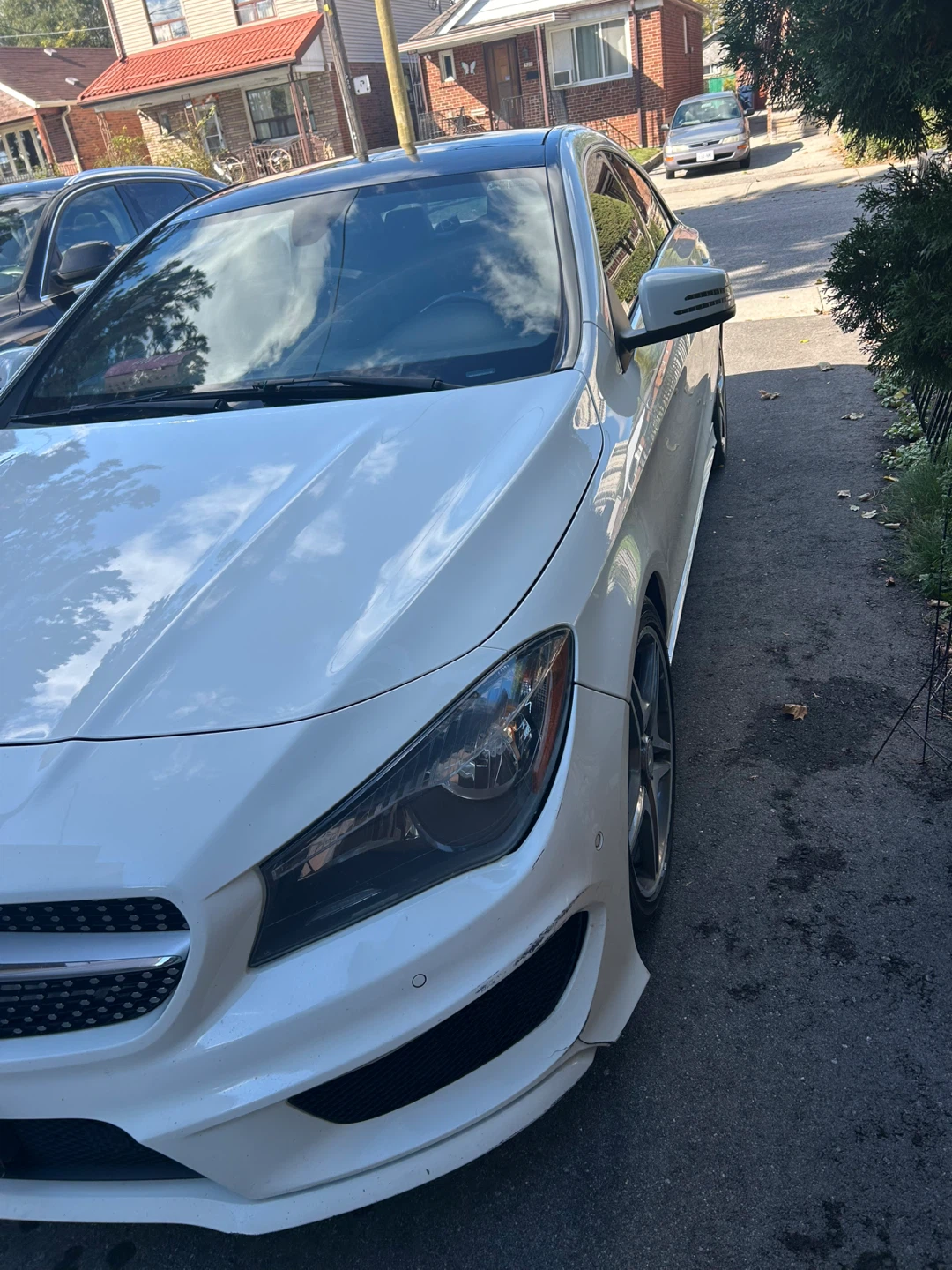 Mercedes-Benz CLA-Class White Sedan