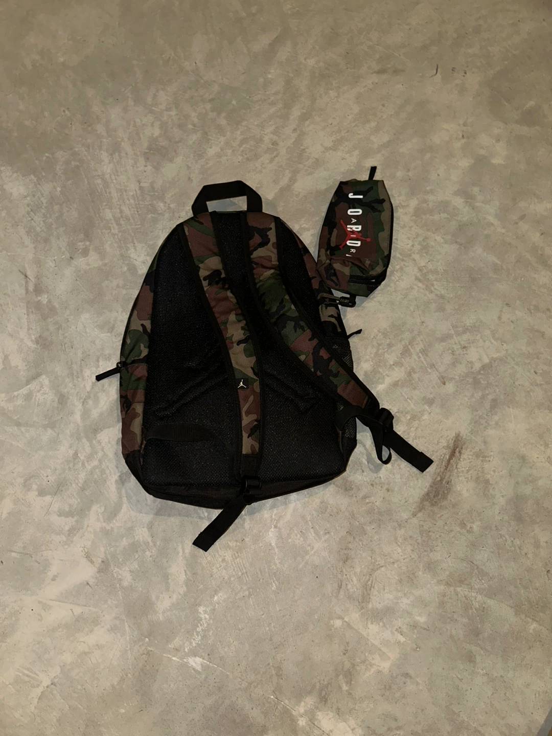Jordan Camo Backpack with Matching Pouch