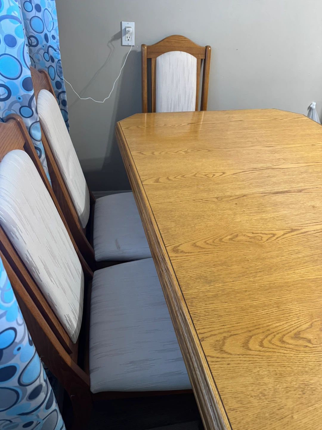 Oak Dining Table and 6 Chairs Set - photo 3