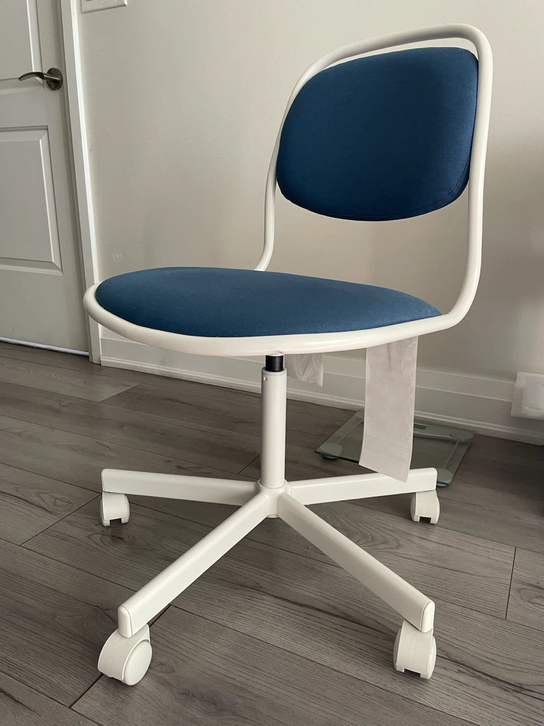 IKEA ÖRFJÄLL Swivel Chair, White/Vissle Dark Blue - photo 4
