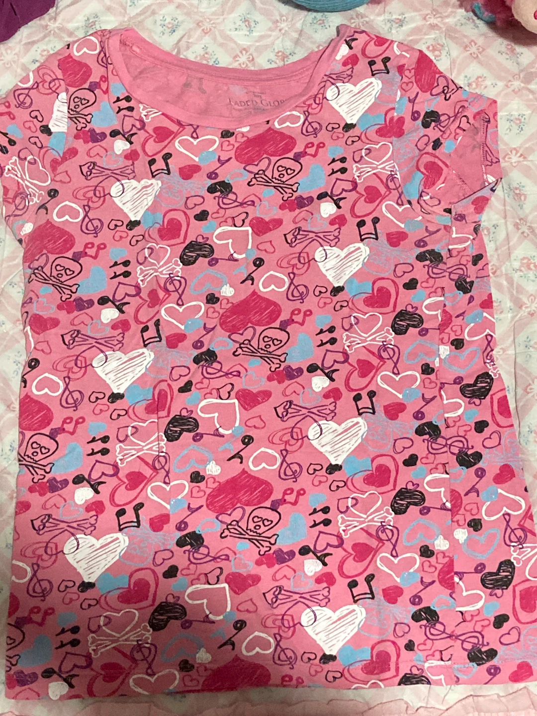Faded Glory Pink Graphic T-Shirt