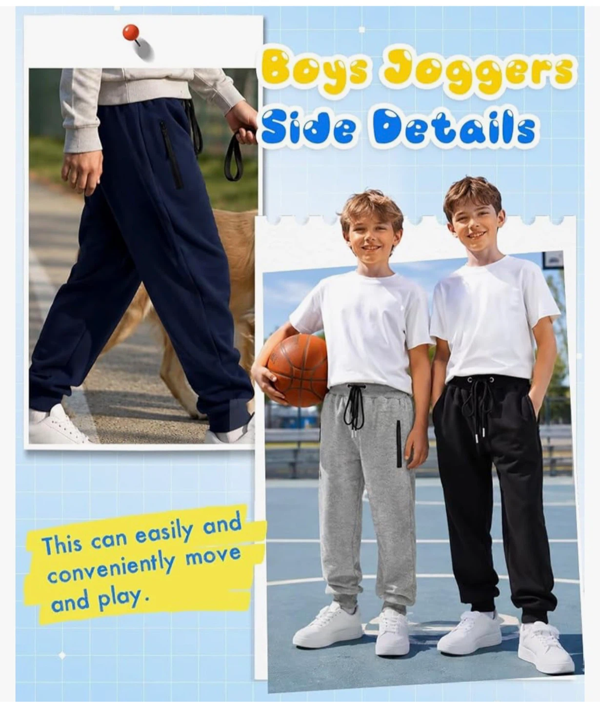 Teen Boys Jogger Sweatpants， size M - photo 4