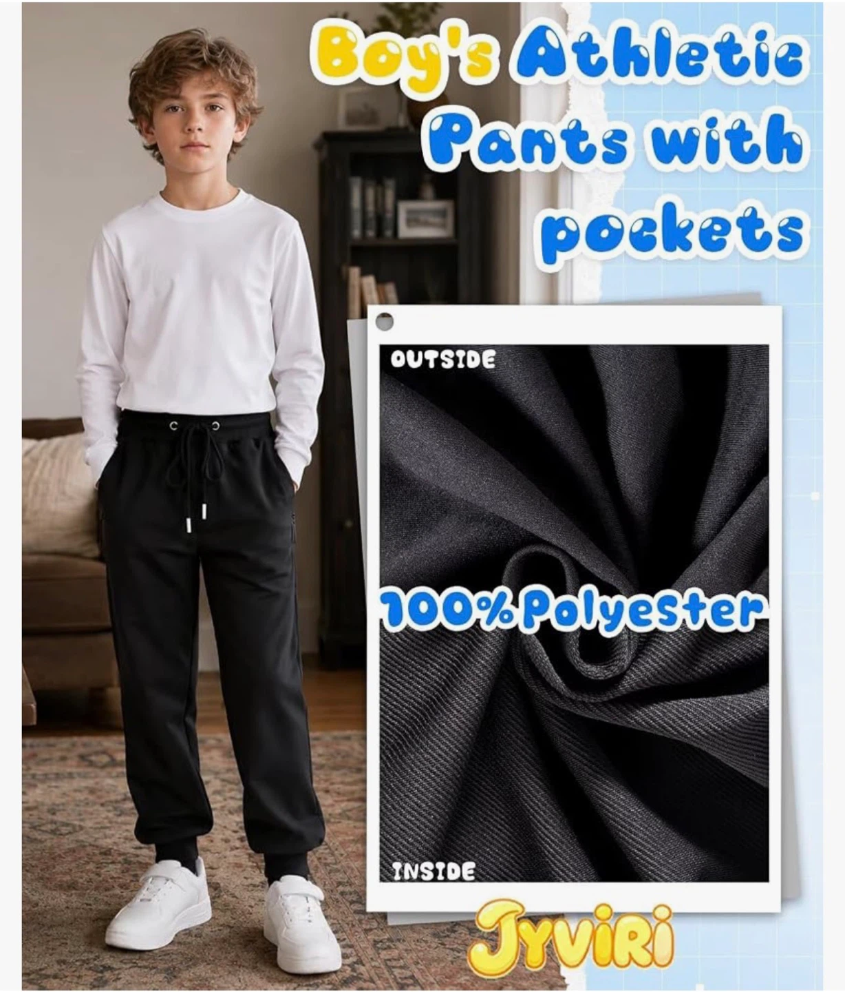 Teen Boys Jogger Sweatpants， size M - photo 5