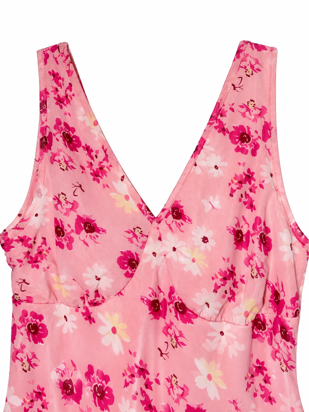 Floral Pink Sleeveless Dress - photo 3