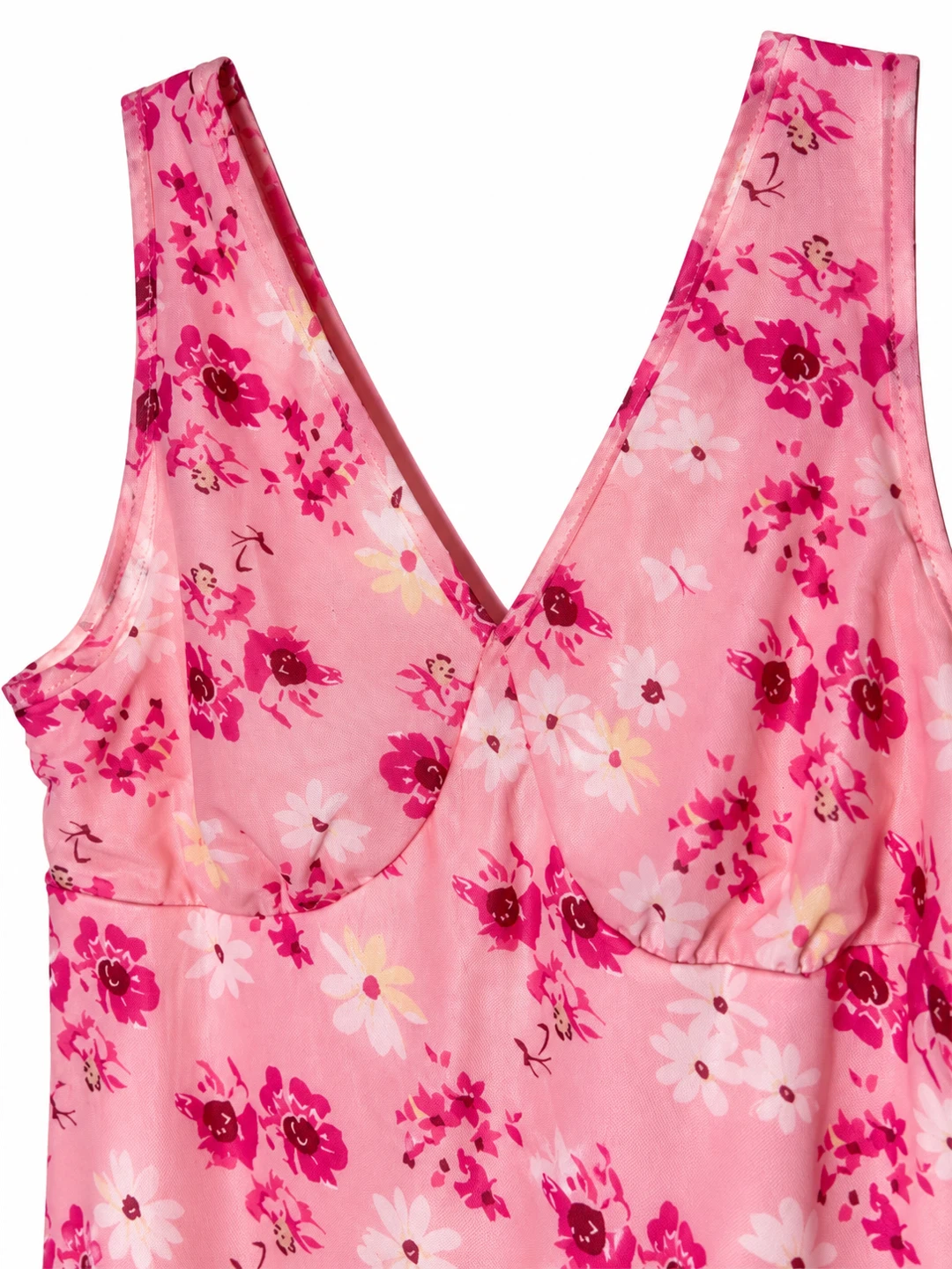 Floral Pink Sleeveless Dress - photo 4