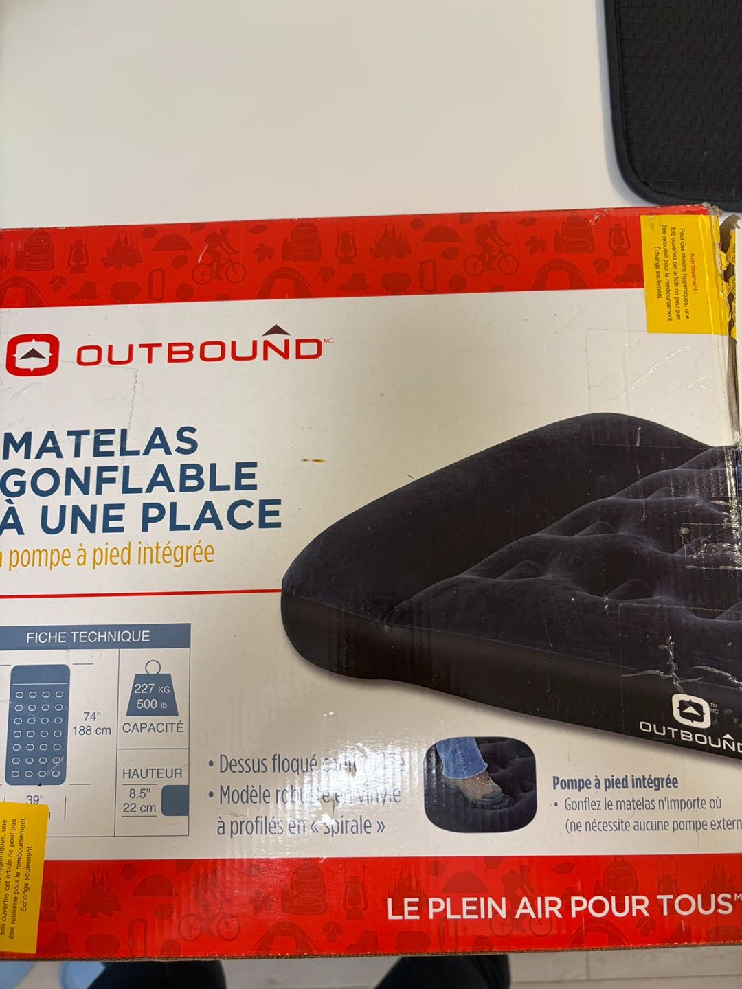 Outbound Single Inflatable Air Mattress