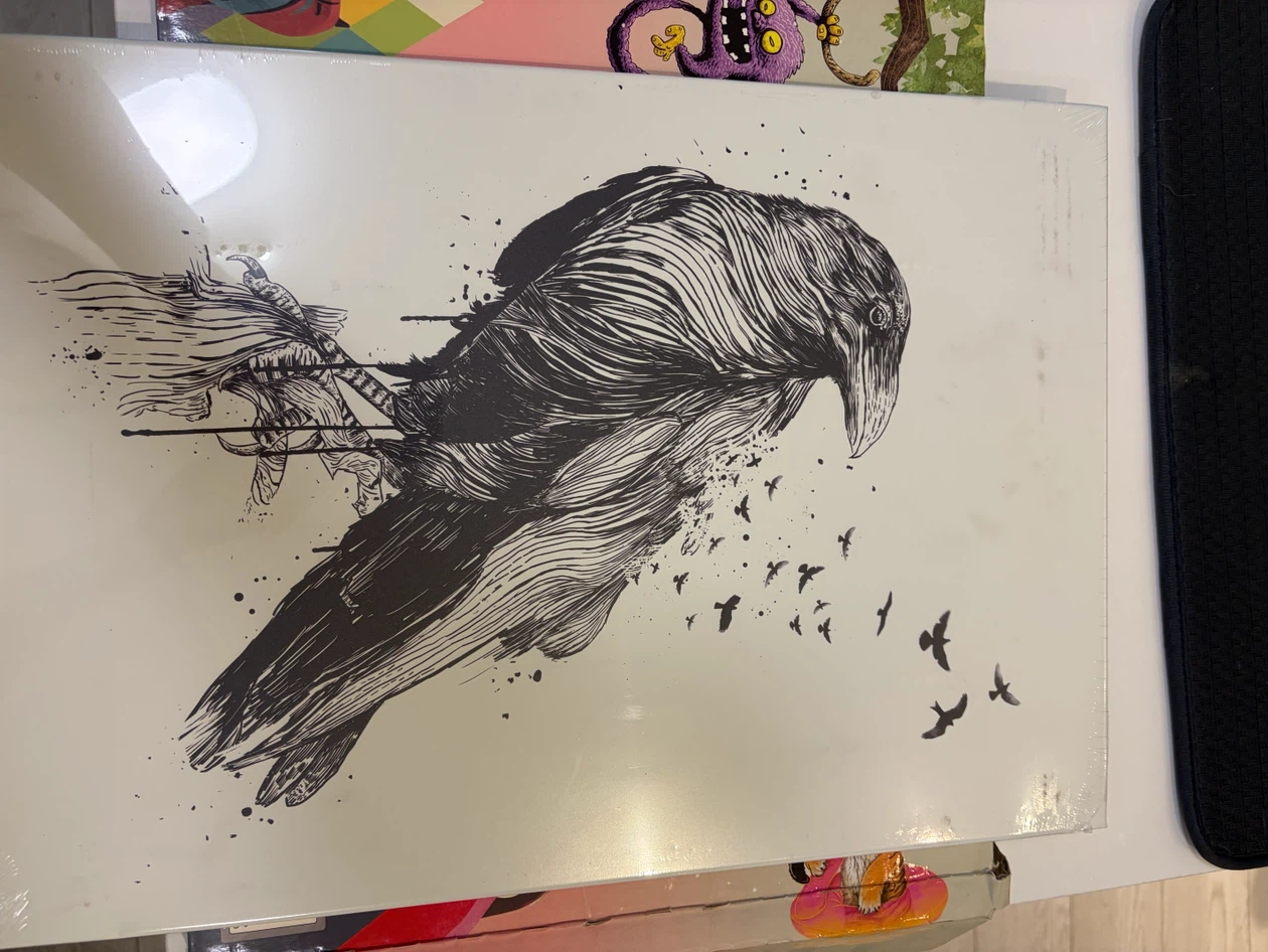 Displate Metal Poster - Raven Design
