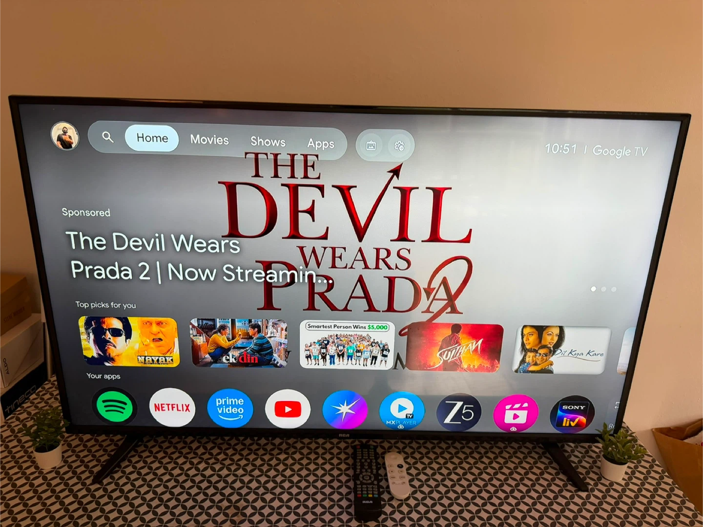 RCA 50” 4K Ultra HD LED TV + Google Streaming Device