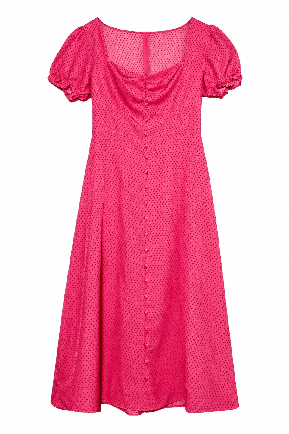 Elegant Pink Polka Dot Dress - photo 2