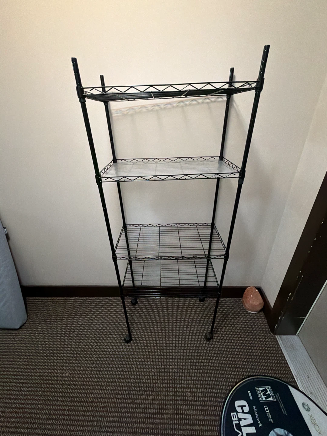 Black Wire 4-Shelf Storage Unit