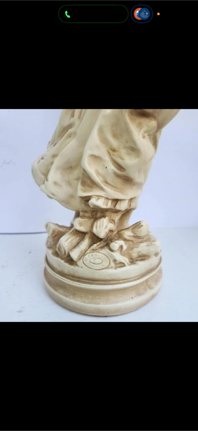 Vintage Hip Moreau Chalkware Statue Alexander Backer Co 18" - photo 4