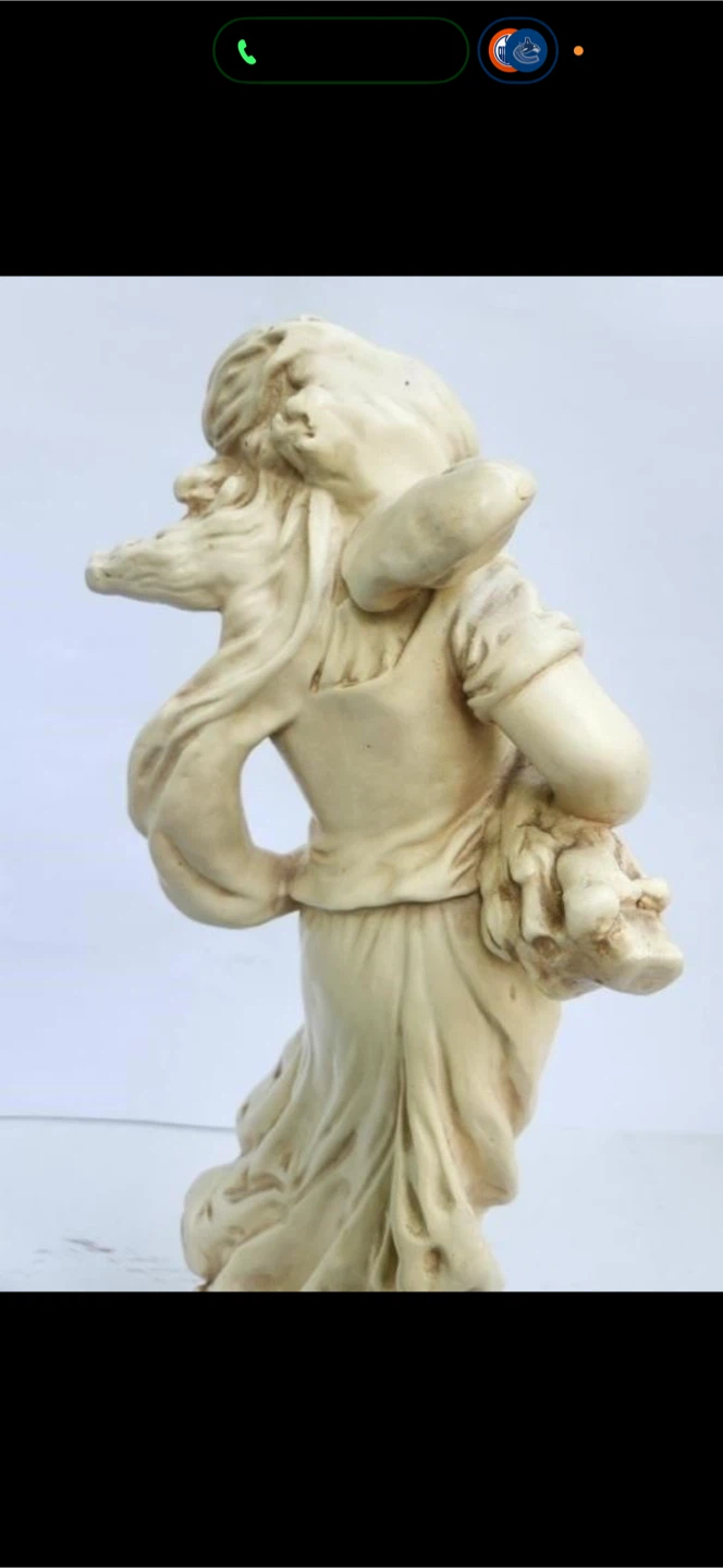 Vintage Hip Moreau Chalkware Statue Alexander Backer Co 18" - photo 5