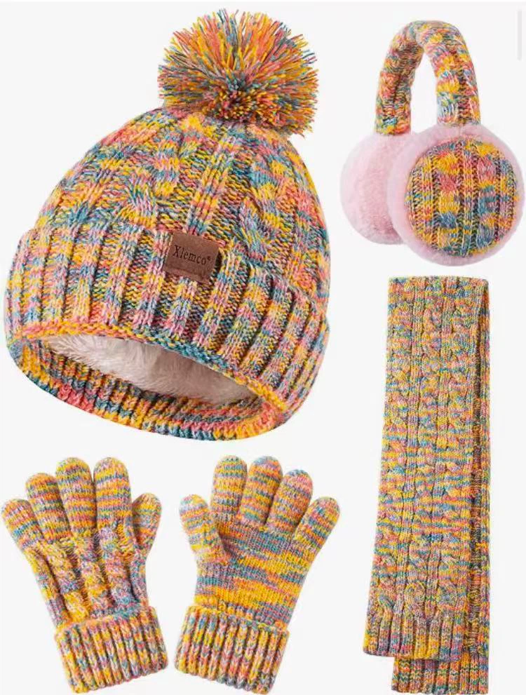 Kids Winter Set - Hat, Gloves, Scarf, Earmuffs