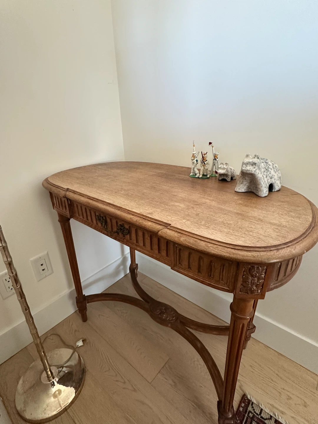 Vintage wooden console table