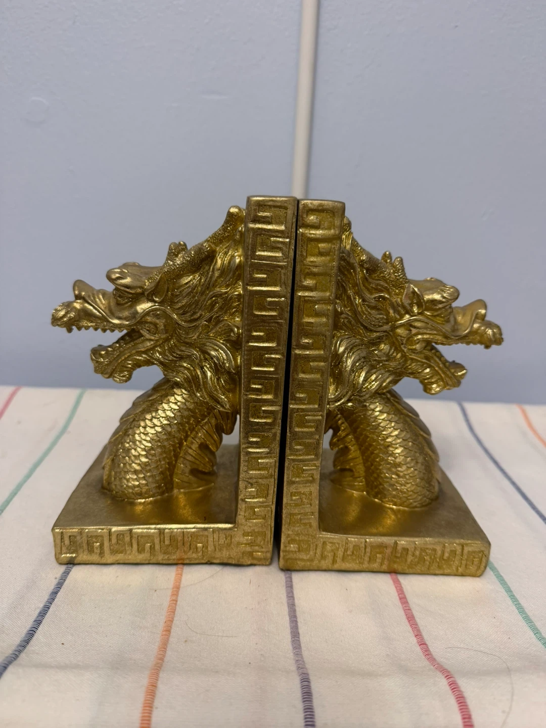 Gold Dragon Bookends - photo 2
