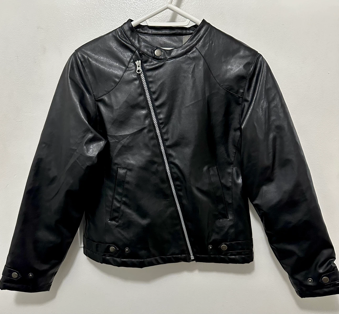 Black Faux Leather Jacket