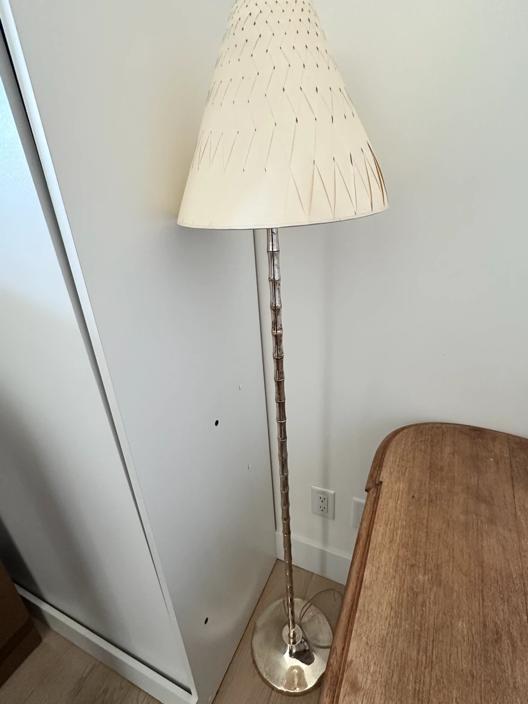 Vintage Bamboo-Style Floor Lamp x 2 - photo 2