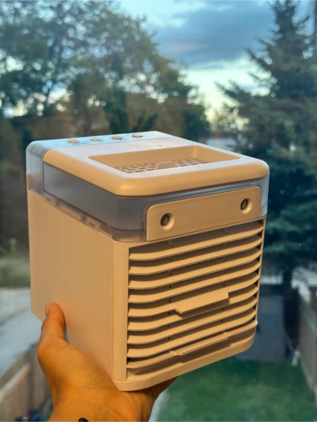 Fan AC with Ice Tray