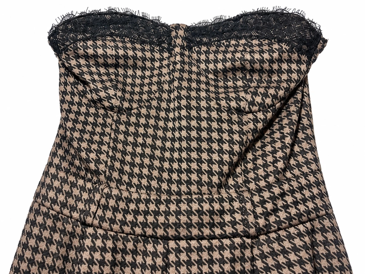 Houndstooth Corset Jumpsuit - photo 3
