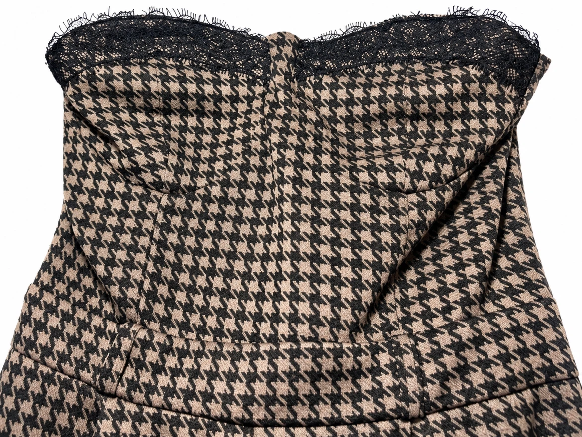 Houndstooth Corset Jumpsuit - photo 4