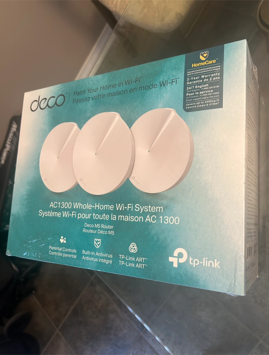 NEW TP-LINK Deco M5 AC1300 Whole Home Mesh Wi-Fi System