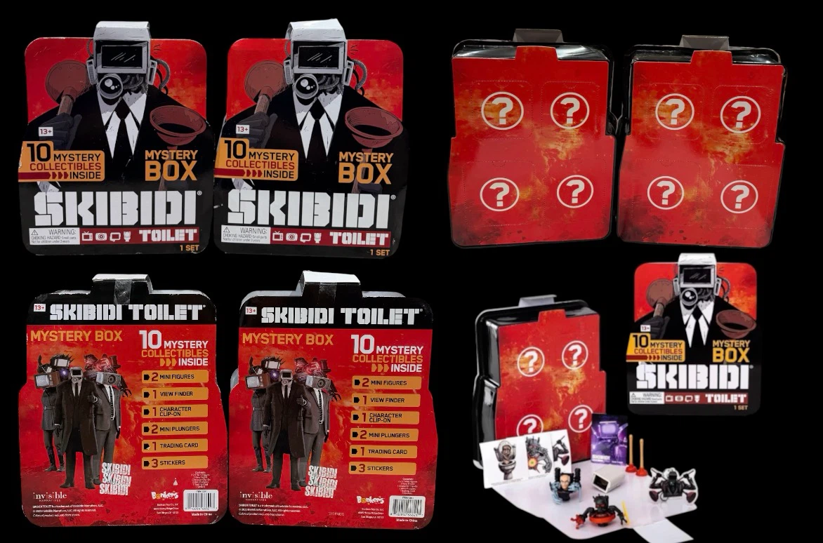 2- Skibidi Toilet Mystery Box Collectible Set - photo 2