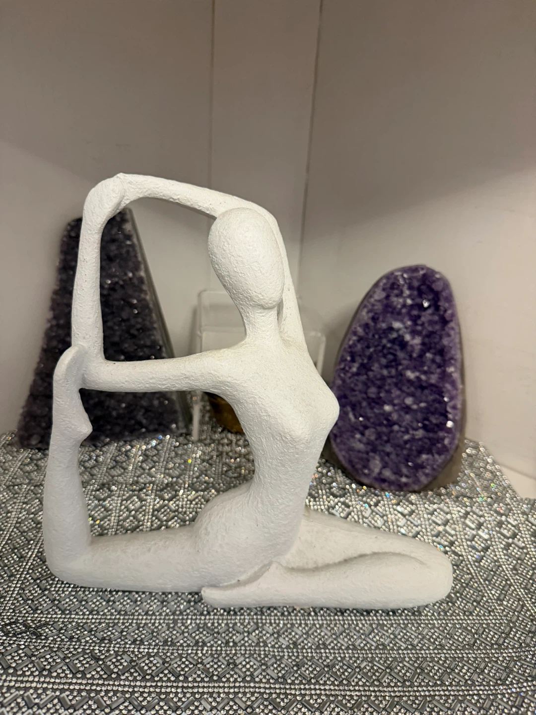White Yoga Pose Decor Figures - photo 3