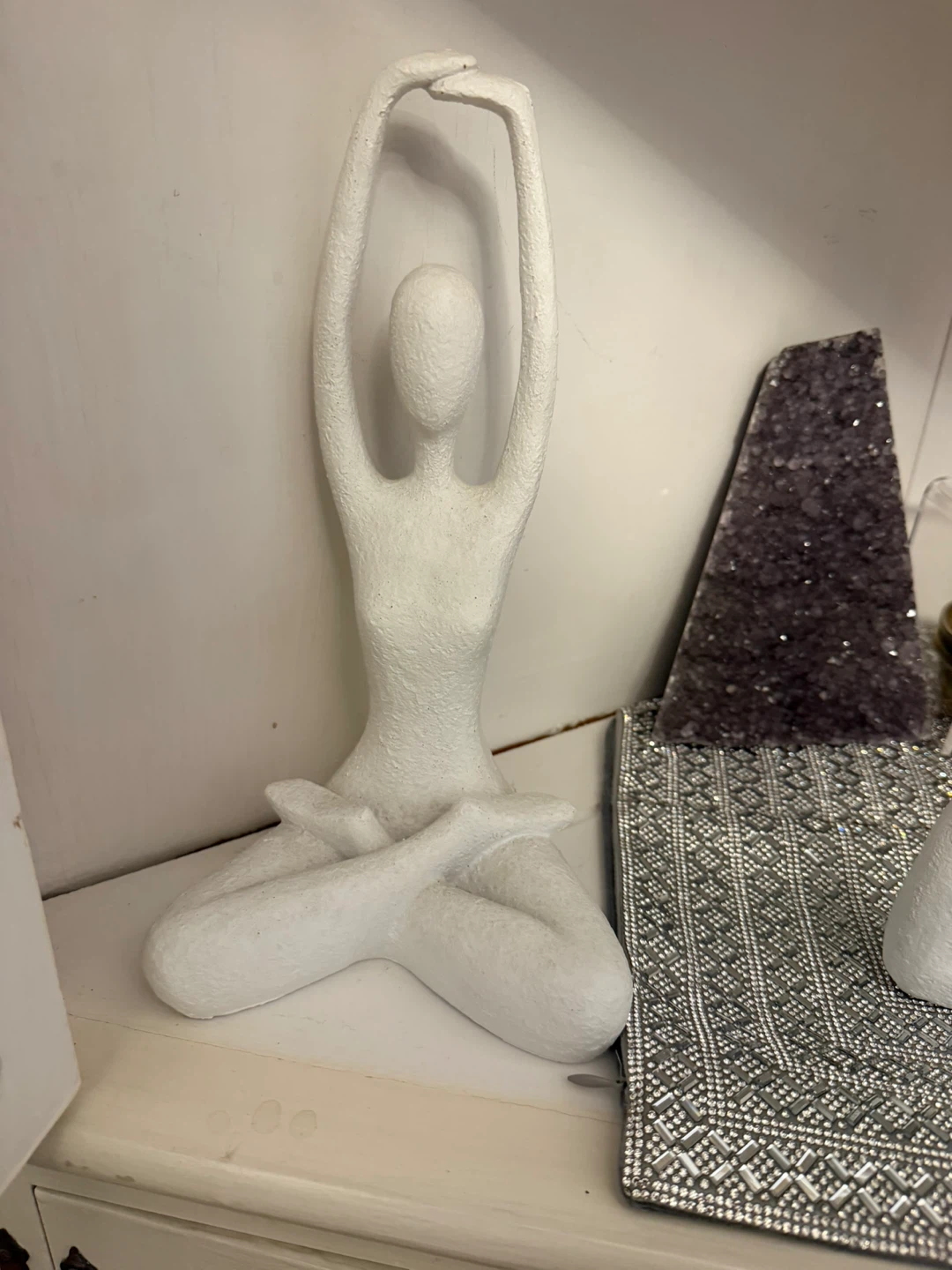 White Yoga Pose Decor Figures - photo 4