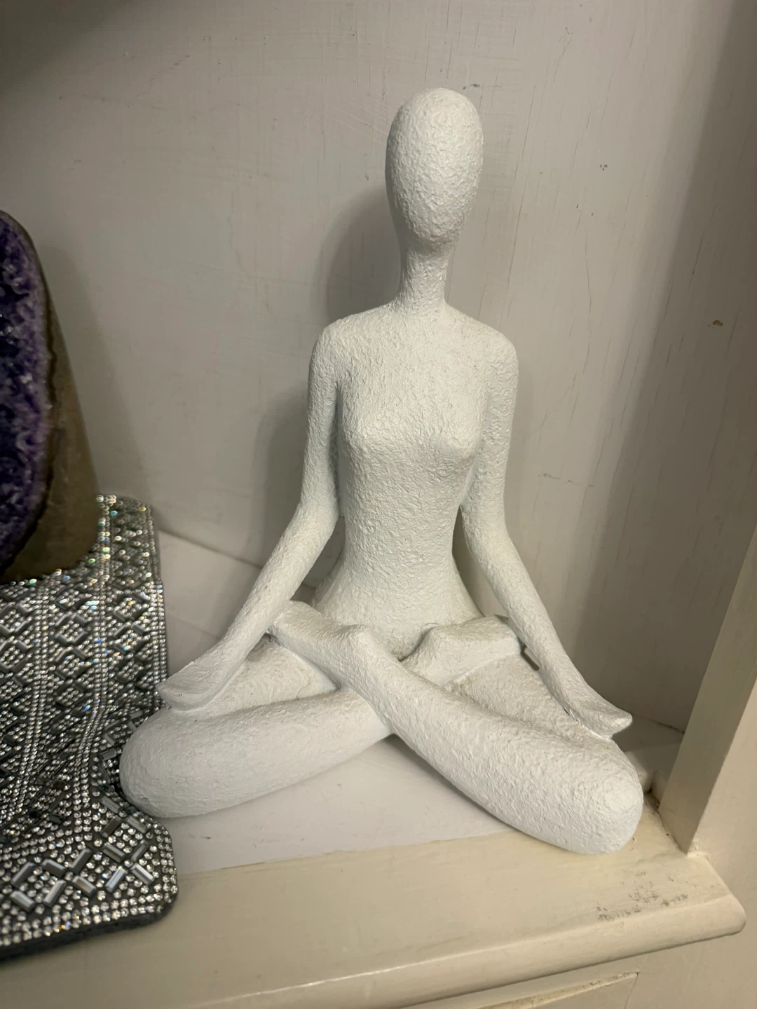 White Yoga Pose Decor Figures - photo 2
