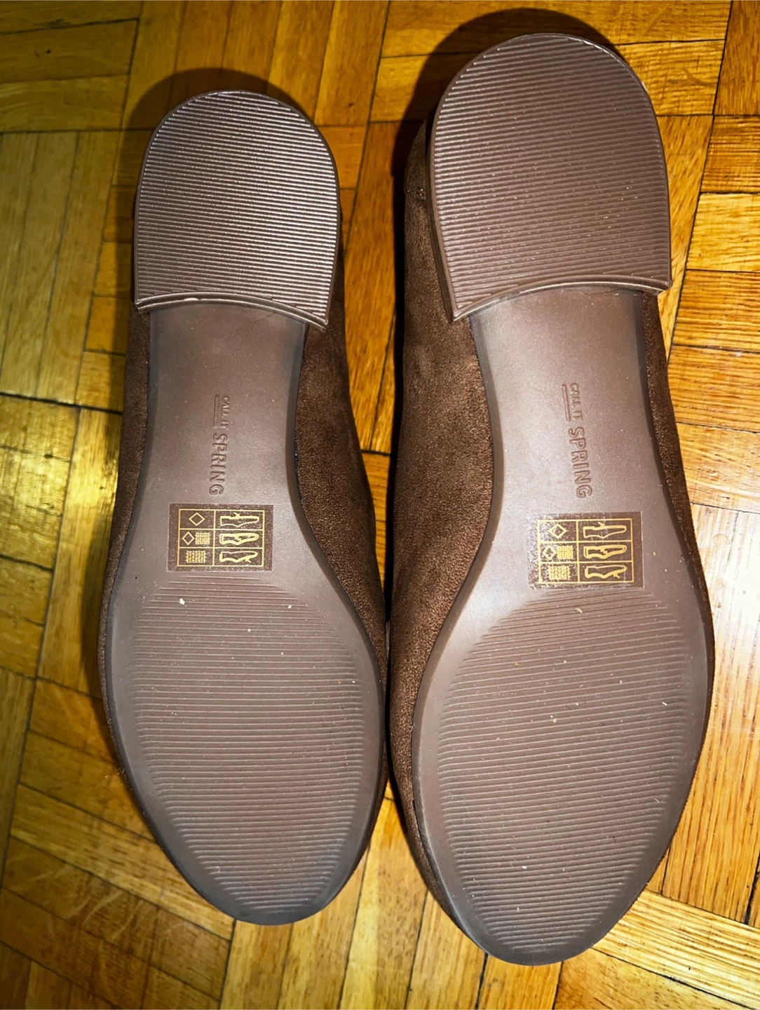 Call It Spring Brown Suede Loafers-size 8 - photo 2