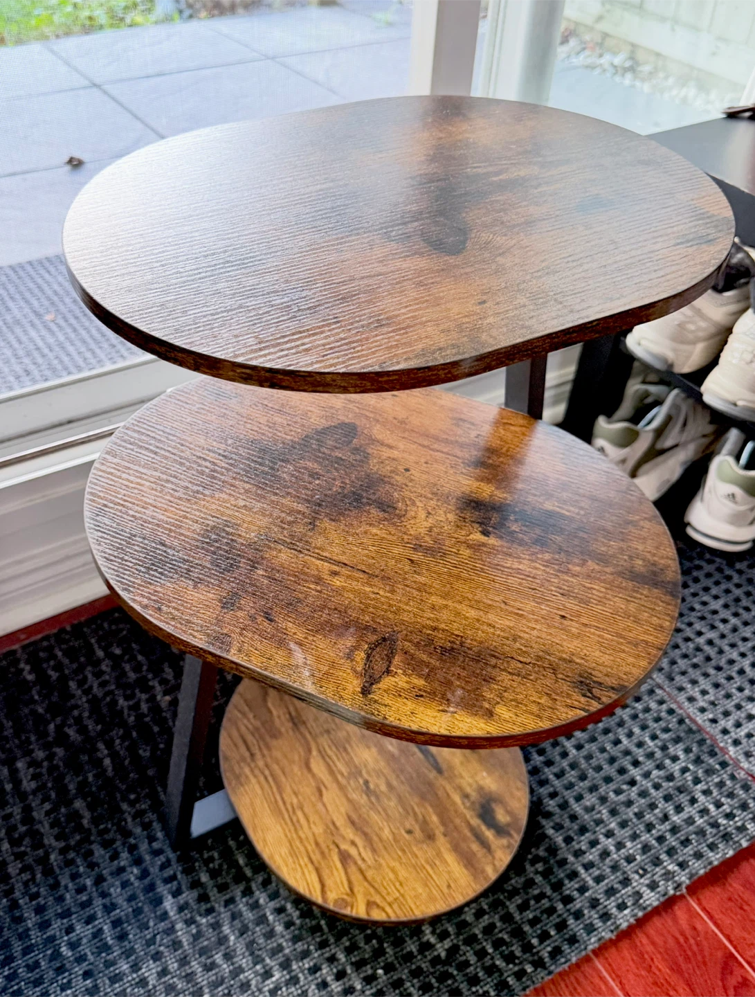 3-Tier Rustic End Table