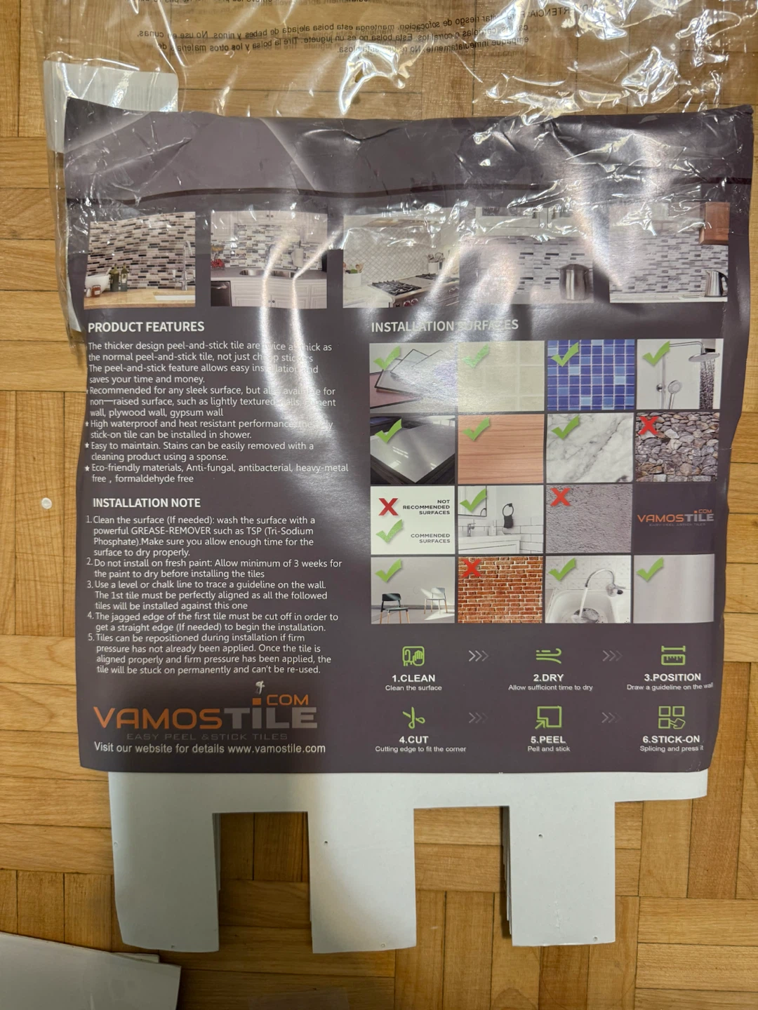 Peel and stick white subway tile - photo 4