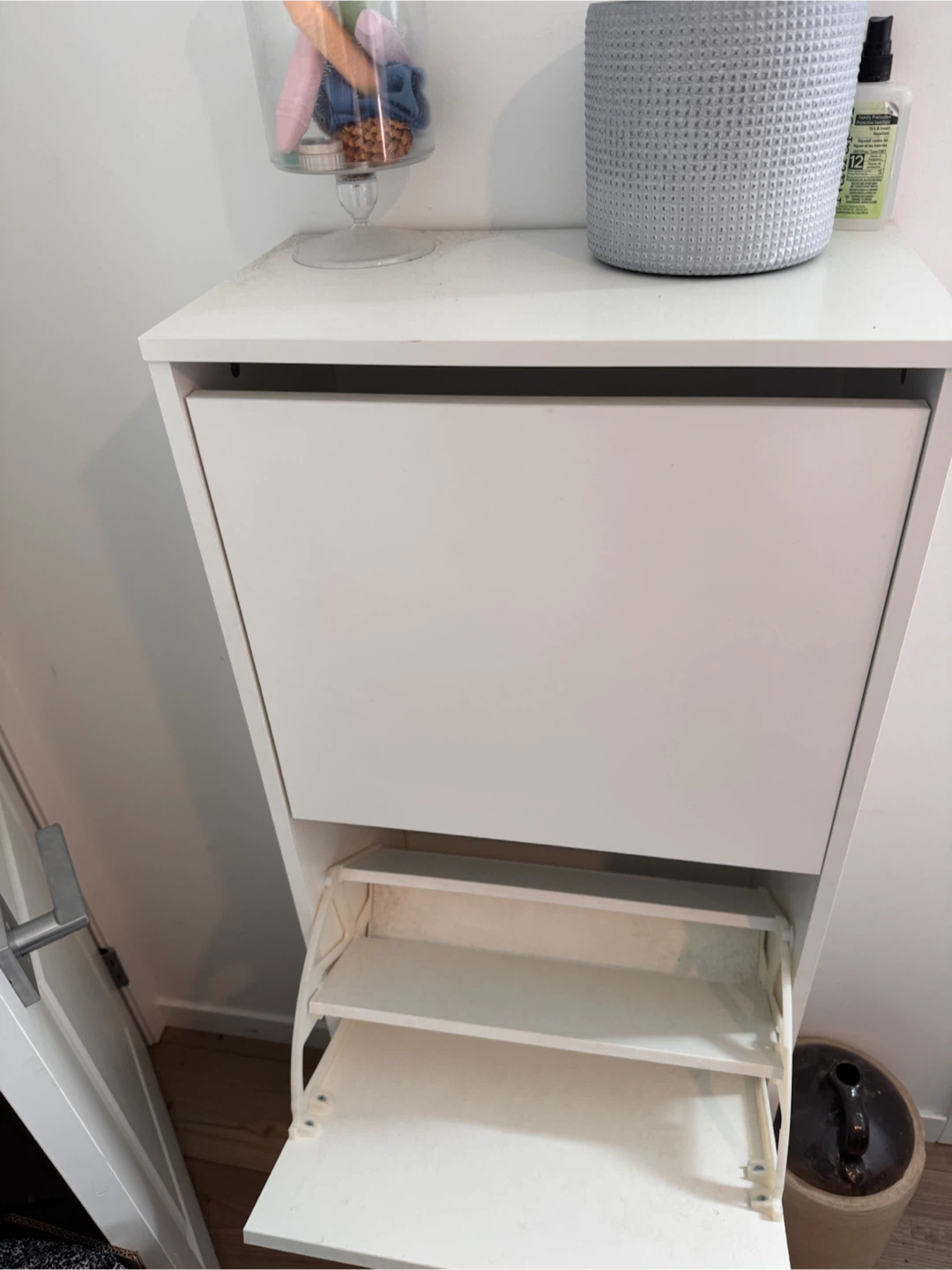 White IKEA Shoe Cabinet