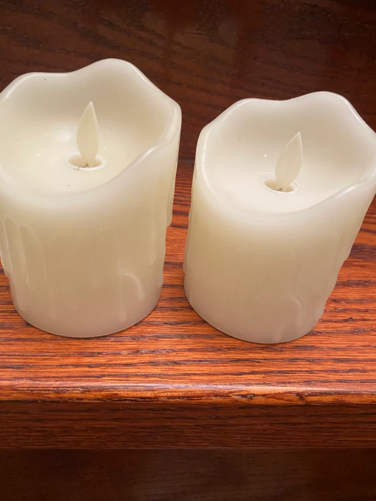 Set of two LED flickering flameless candles - photo 2