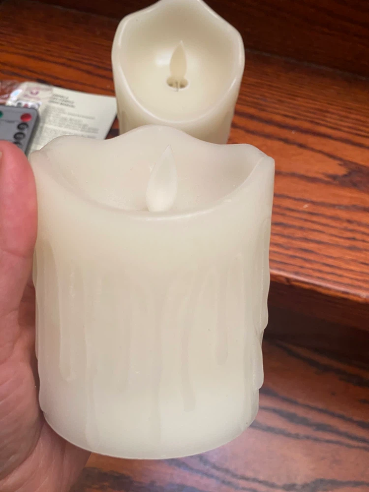 Set of two LED flickering flameless candles - photo 4