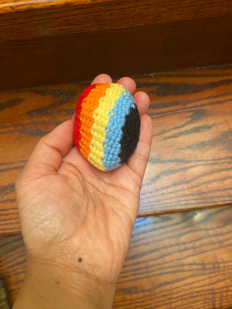 Set of 3 Hand-Crocheted Hacky Sacks - photo 4