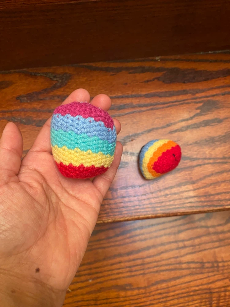 Set of 3 Hand-Crocheted Hacky Sacks - photo 5
