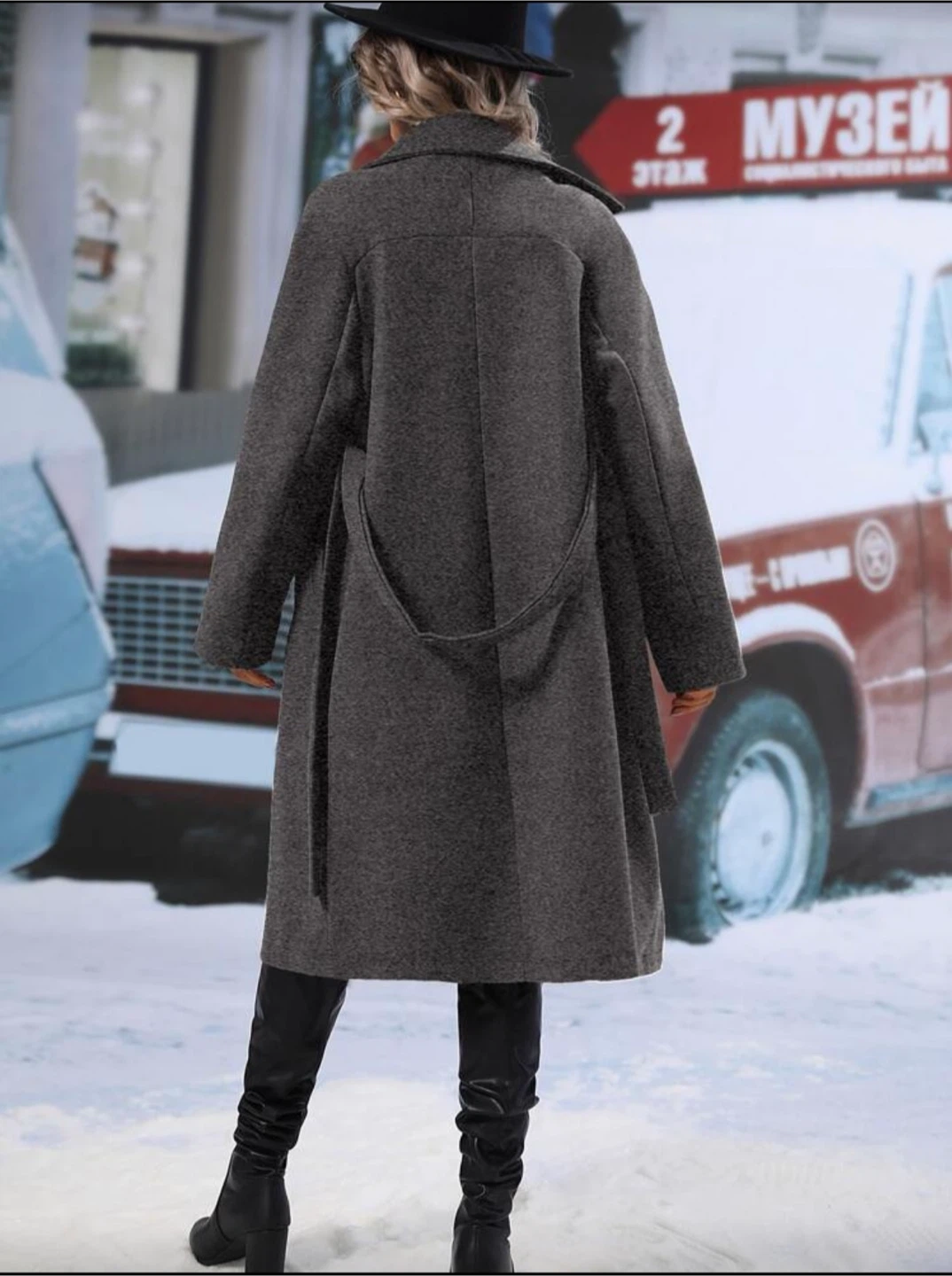 Gray Fall Trenchcoat - photo 2