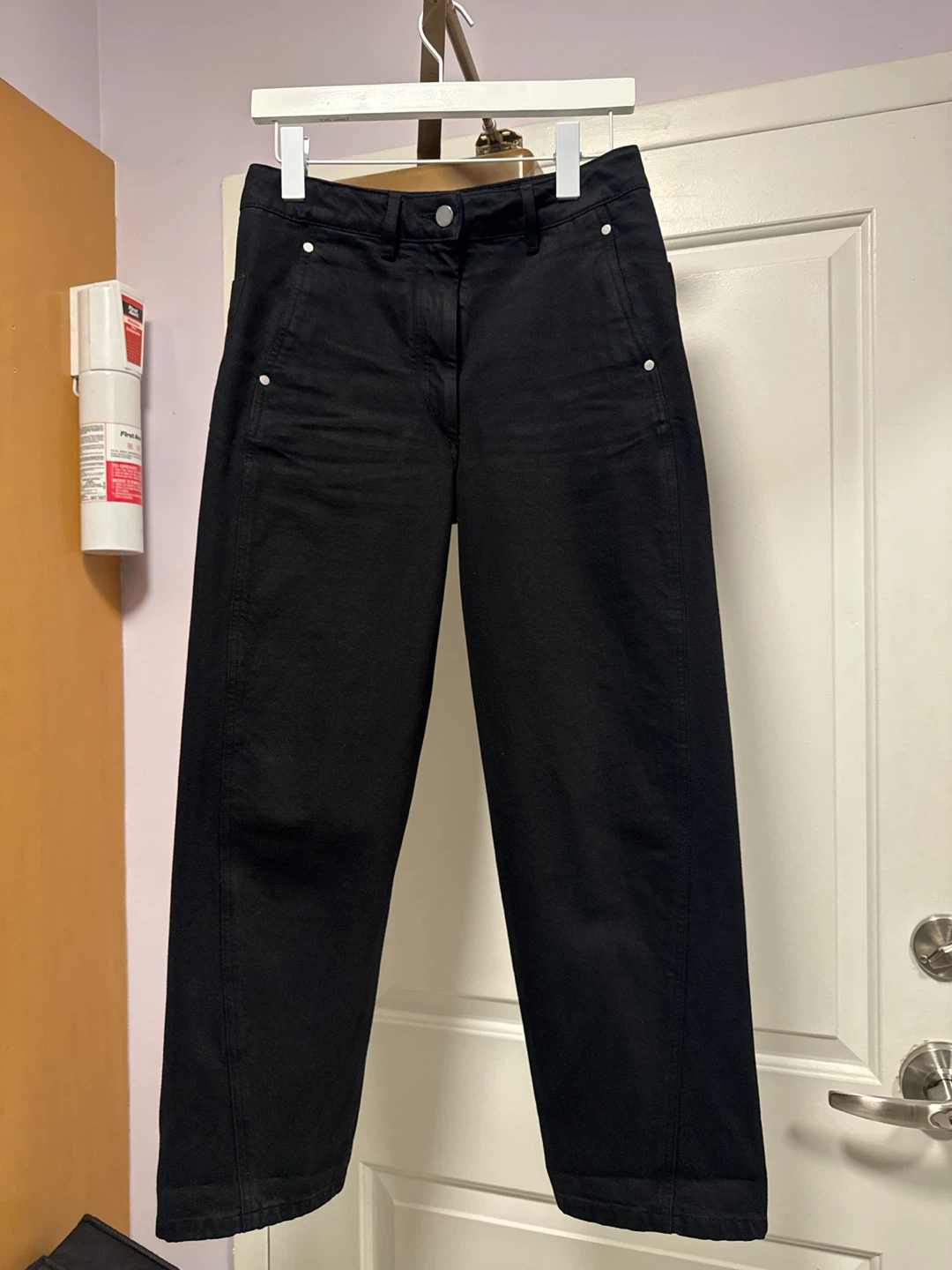 Lemaire Black Cotton Pants