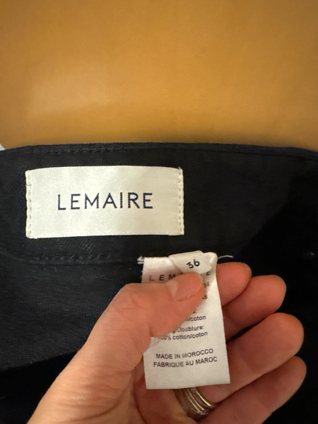 Lemaire Black Cotton Pants - photo 3