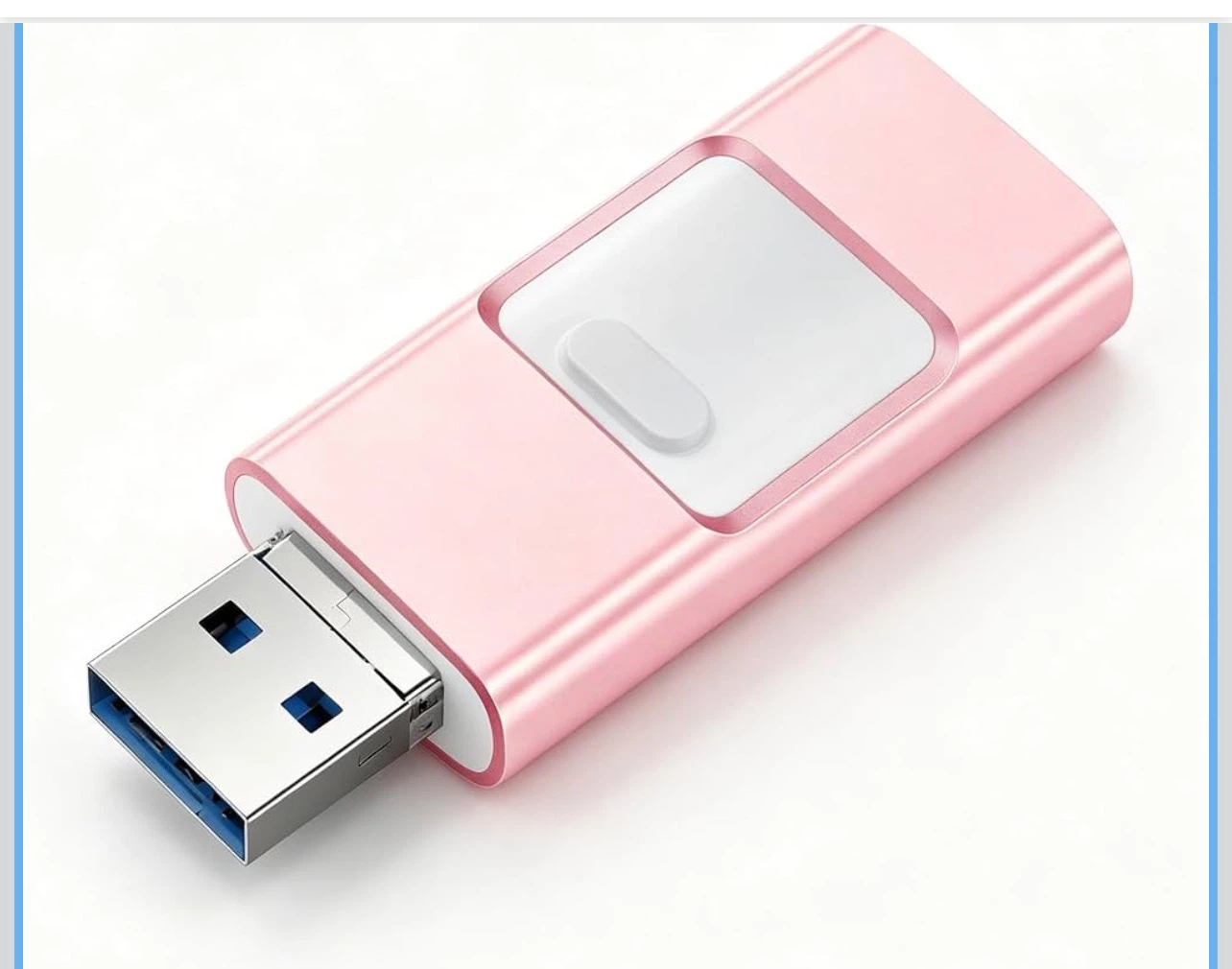 Pink 2-in-1 USB-C SD Card Reader