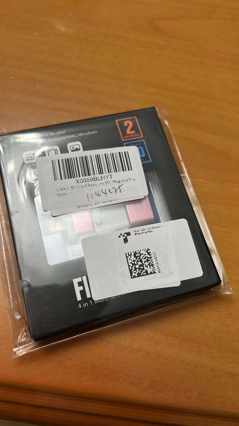 Pink 2-in-1 USB-C SD Card Reader - photo 4