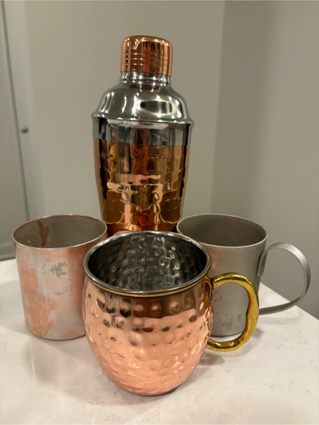 Cracked Canoe Beer Glasses & Copper Barware Set - photo 2