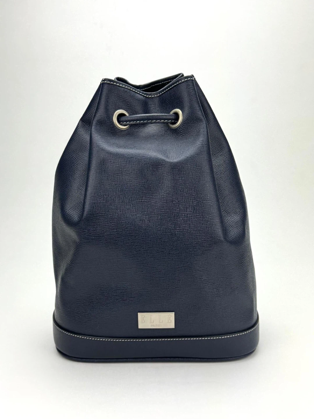 Elle Paris Navy Blue Bucket Bag