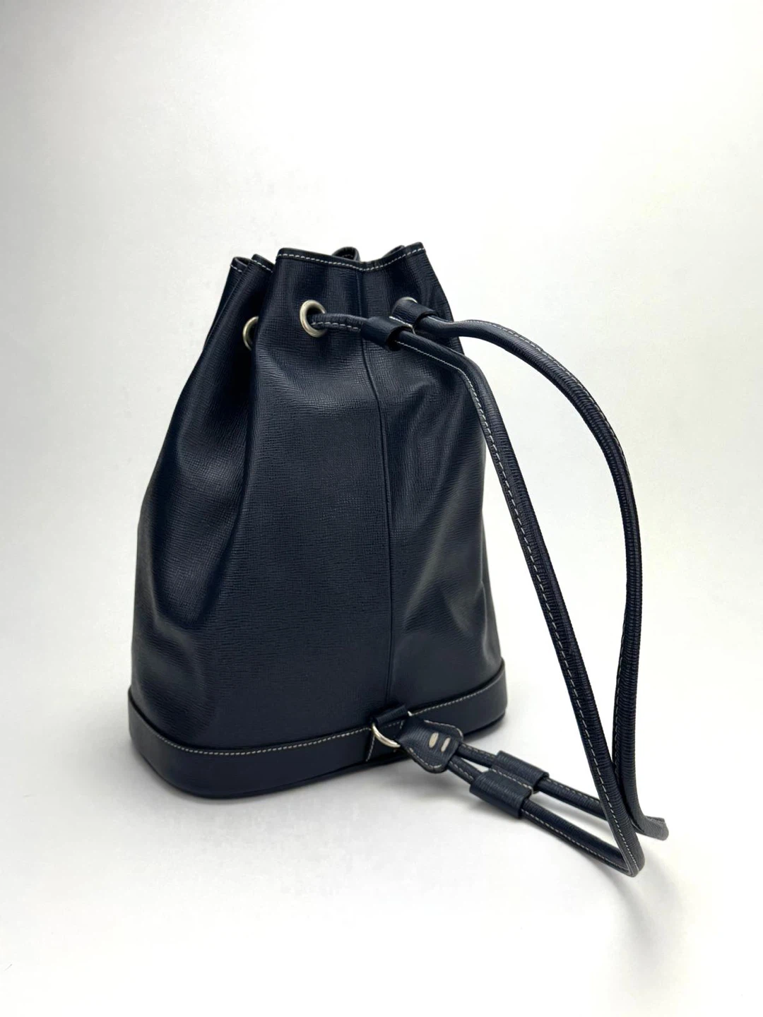 Elle Paris Navy Blue Bucket Bag - photo 3