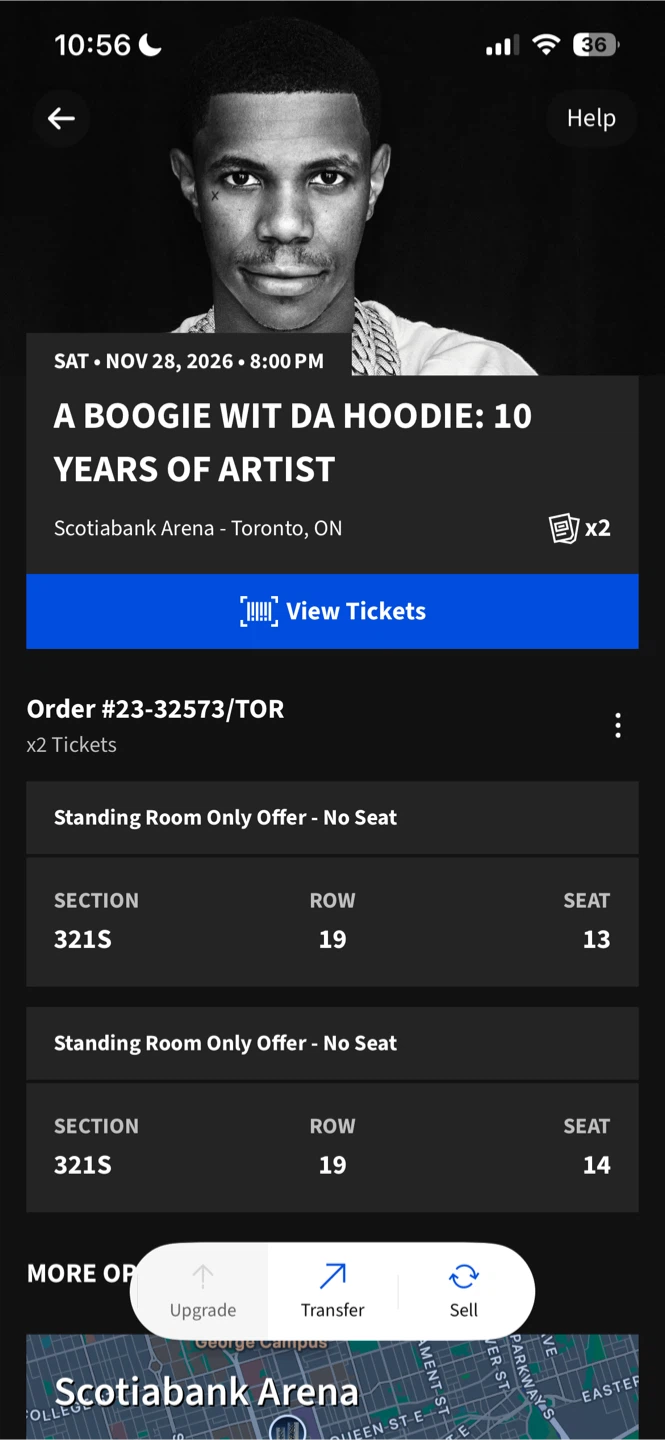 2 Tickets A Boogie Wit Da Hoodie Scotiabank Arena