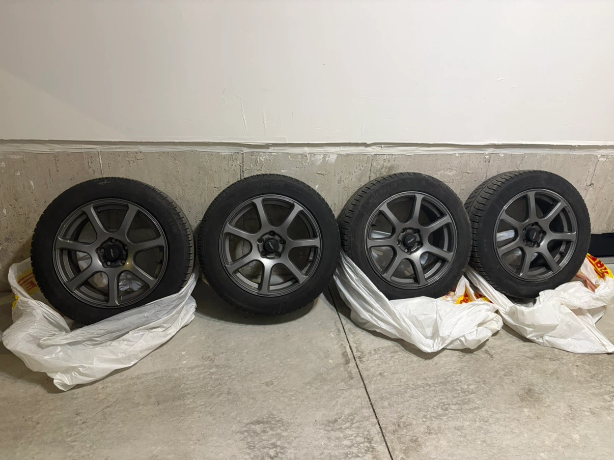 Subaru BRZ - Set of 4 Michelin Winter Tires on Fast Alloy Wheels