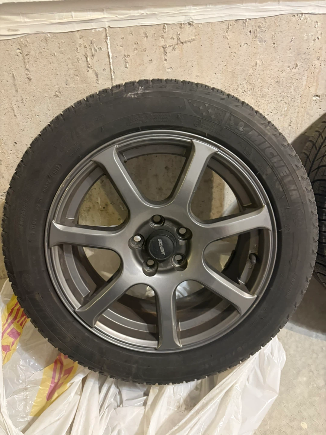 Subaru BRZ - Set of 4 Michelin Winter Tires on Fast Alloy Wheels - photo 2