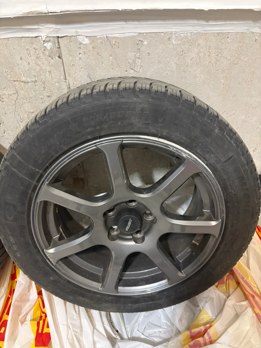 Subaru BRZ - Set of 4 Michelin Winter Tires on Fast Alloy Wheels - photo 5