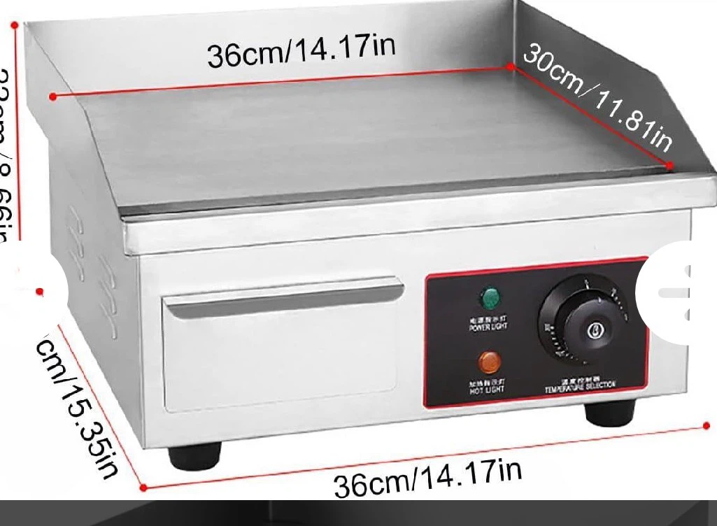 Electric Stainless Steel Countertop Griddle - photo 2